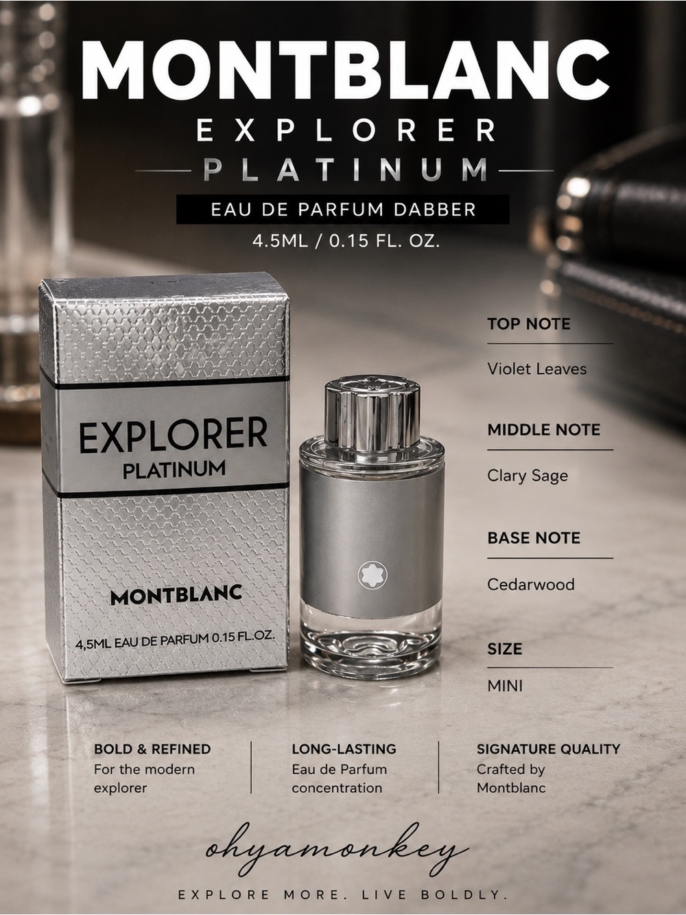 Montblanc Explorer Platinum for Men EDP 4.5ml